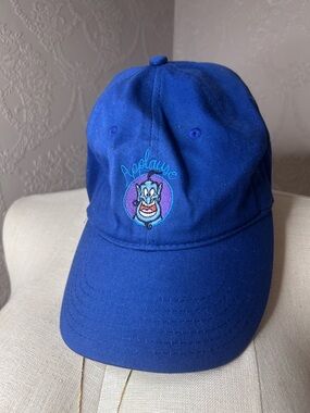 Disney Blue Aladdin Genie Embroidered Baseball Cap